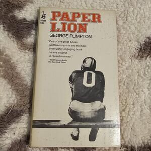 Paper Lion Paperback George Plimpton 1967 Biography Vintage Football Bio